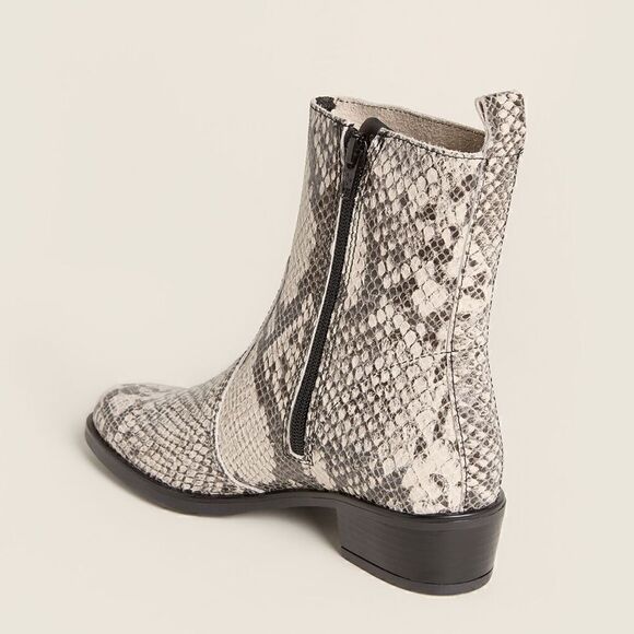 Gabriella Italian Made Snakeskin Low Boot - Picture 3 of 5